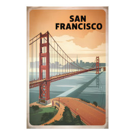 San Francisco USA vintage Fototryck