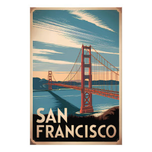 San Francisco USA vintage Fototryck