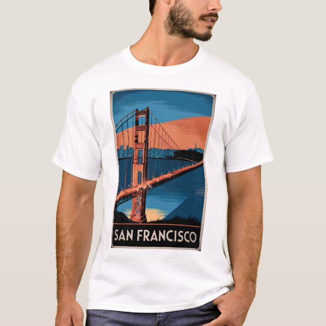 San Francisco USA vintage T Shirt (Framsida)