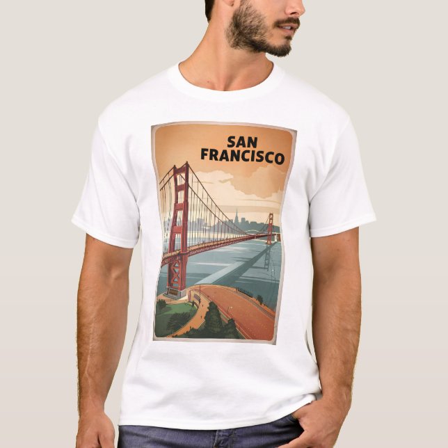 San Francisco USA vintage T Shirt (Framsida)