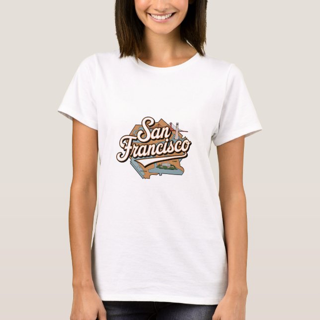 San Francisco USA vintage T Shirt (Framsida)