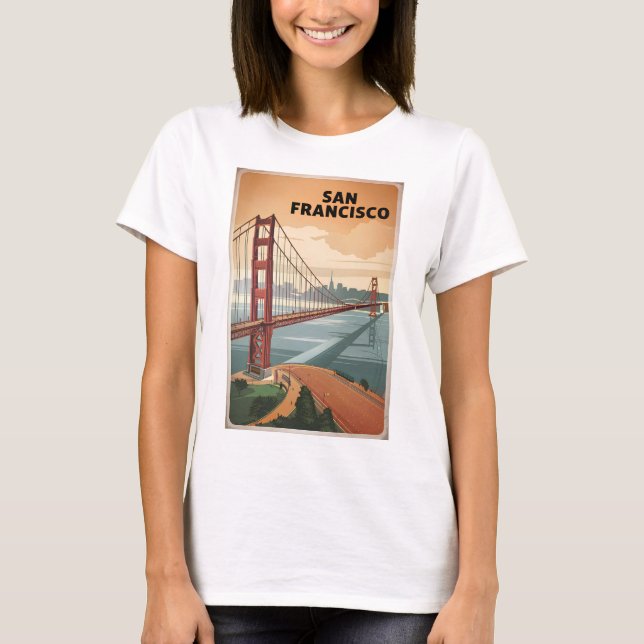 San Francisco USA vintage T Shirt (Framsida)