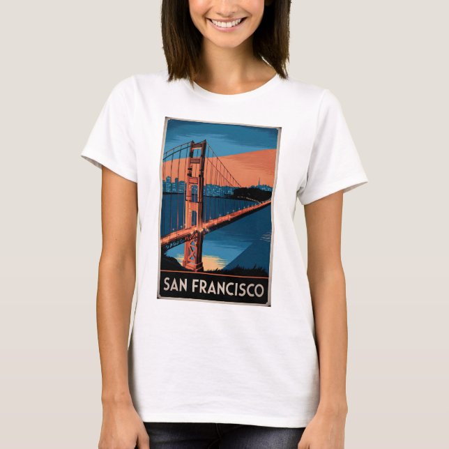 San Francisco USA vintage T Shirt (Framsida)