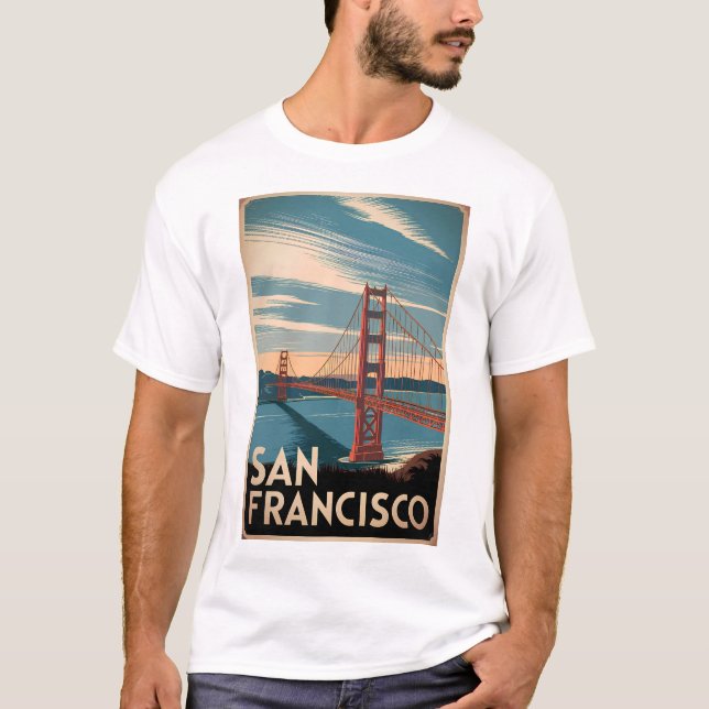 San Francisco USA vintage T Shirt (Framsida)