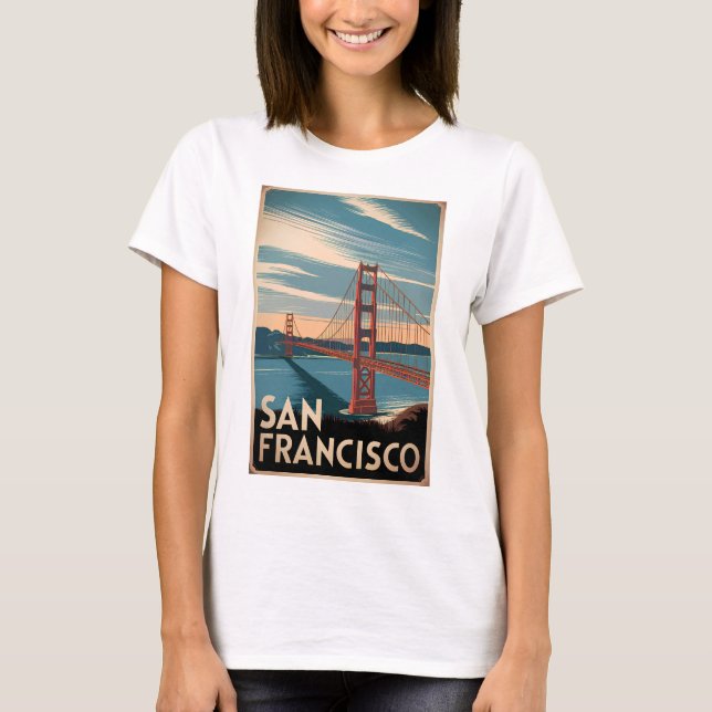 San Francisco USA vintage T Shirt (Framsida)