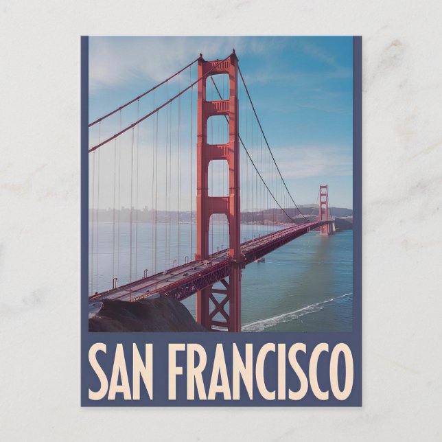 San Francisco USA vintage Vykort (Framsida)