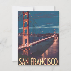 San Francisco USA vintage Vykort