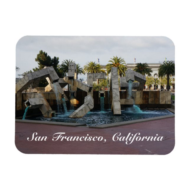 San Francisco Vaillancourt Fontän #2 Magnet (Horisontell)