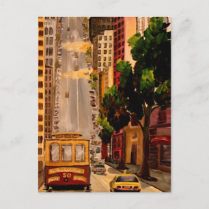 San Francisco Van Ness Cable Car Vykort