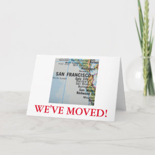 San Francisco Vi har flyttat adress Meddelande