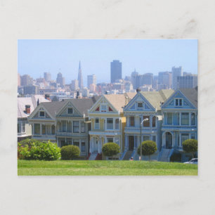 San Francisco Victorian Row Vykort