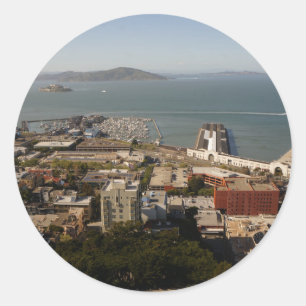 San Francisco View #1-1 Stickers Runt Klistermärke