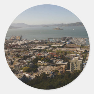 San Francisco View #2-1 Stickers Runt Klistermärke