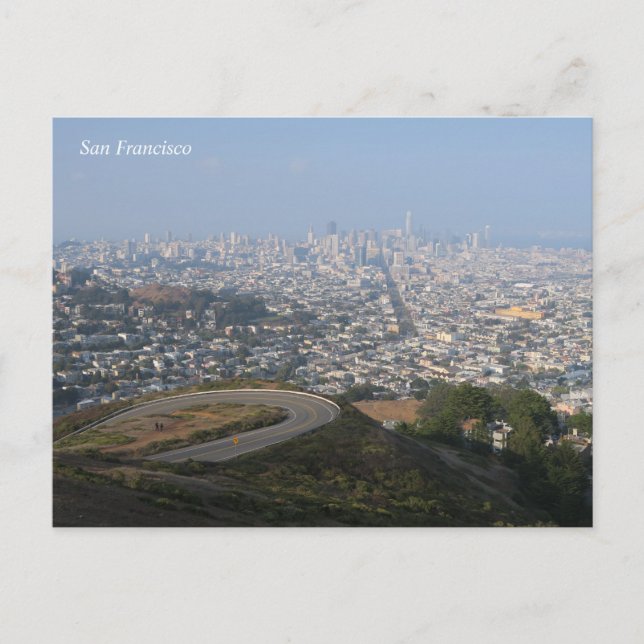 San Francisco View från Twin Peaks Vykort (Framsida)