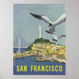 San Francisco Vintage affisch