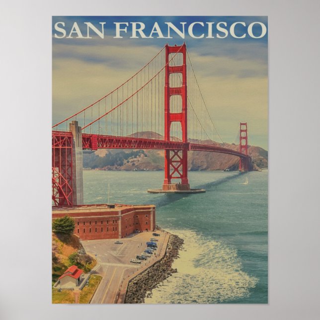 San Francisco Vintage affisch (Framsidan)