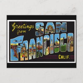 San Francisco Vintage Card Vykort