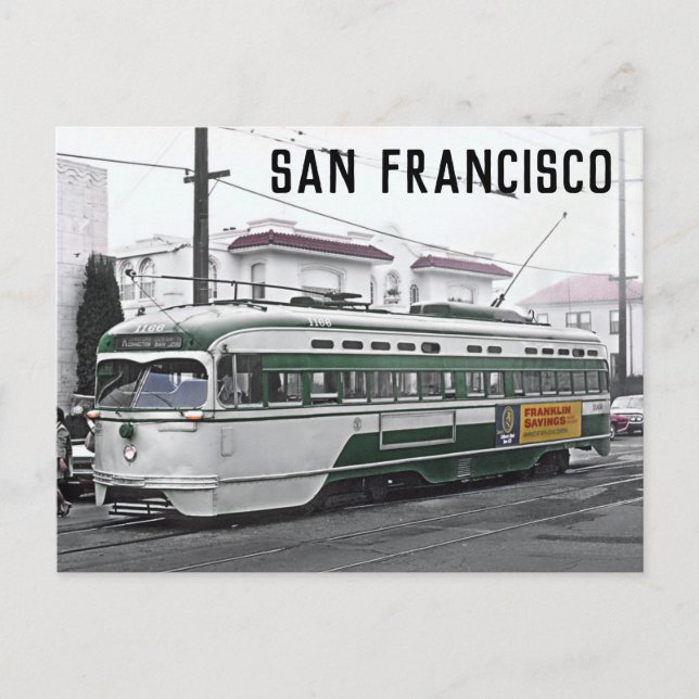 San Francisco vintage-fotovykort Vykort (Framsida)