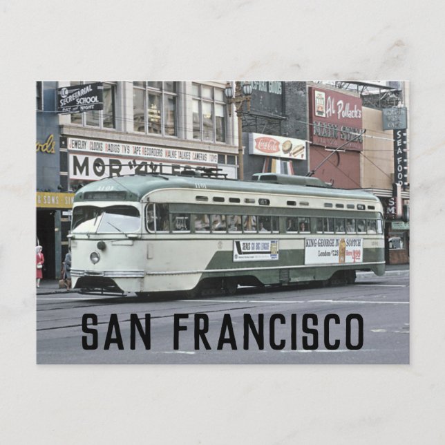 San Francisco vintage-fotovykort Vykort (Framsida)