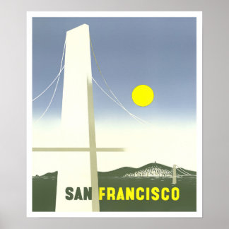 San Francisco vintage resor poster