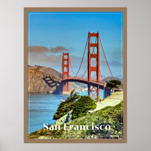 San Francisco vintage resor poster