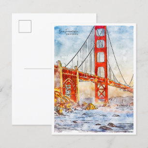 San Francisco vintage resor Vykort