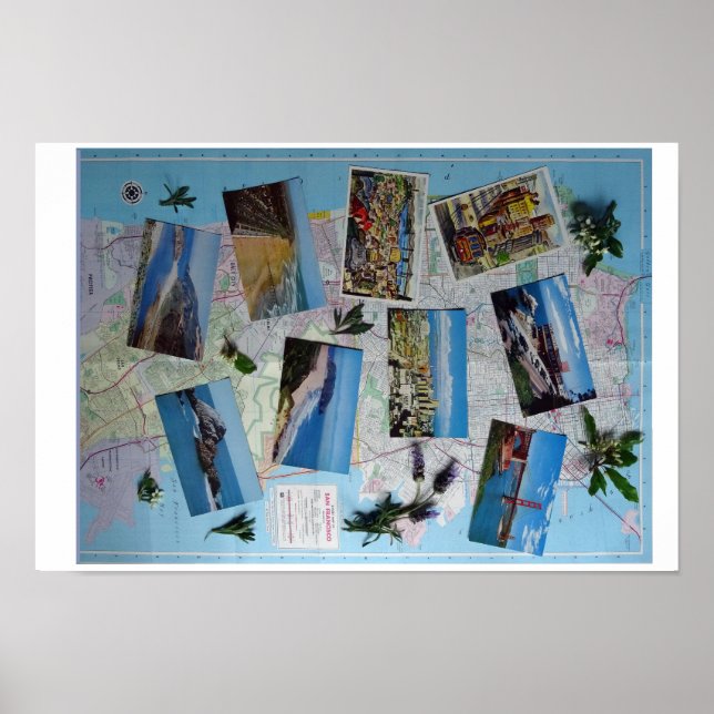 San Francisco Vintage Scenery Poster (Framsidan)
