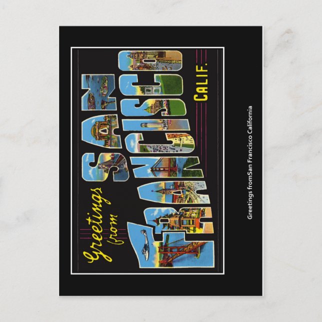 San Francisco Vykort (Framsida)