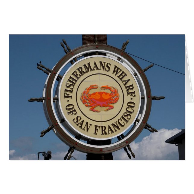 San Francisco Warf Hälsningskort (Framsidan Horizontal)
