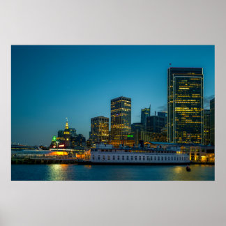 San Francisco Waterfront Affisch | Stadsljus