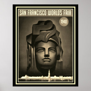 San Francisco World's Fair 1940 Print - 16 x 20 Poster