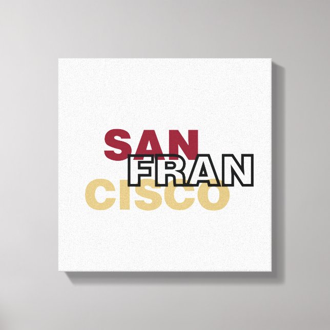 San Francisco Wrapped Canvas (Framsida)
