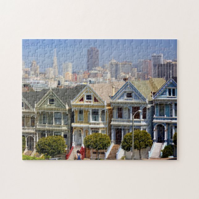 San Franciscos berömda målade damer Pussel (Horisontell)