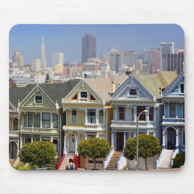 San Franciscos berömda Painted Ladies Musmatta (Framsidan)