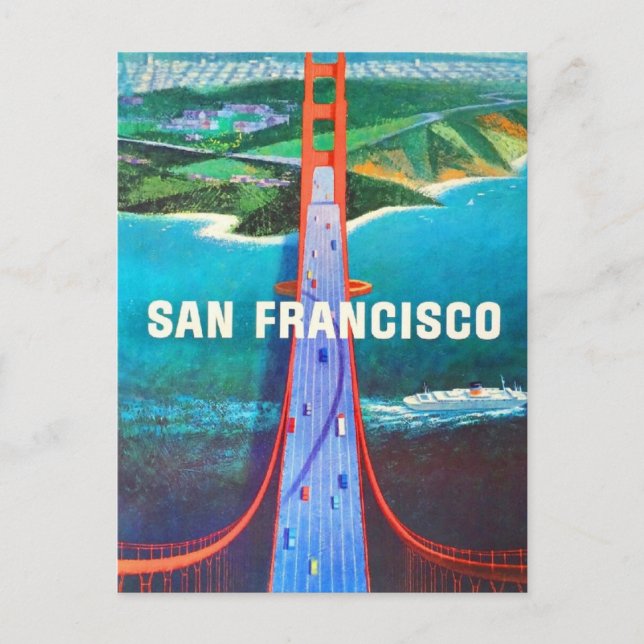 San Francisco's Golden Grind Bridge Vykort (Framsida)