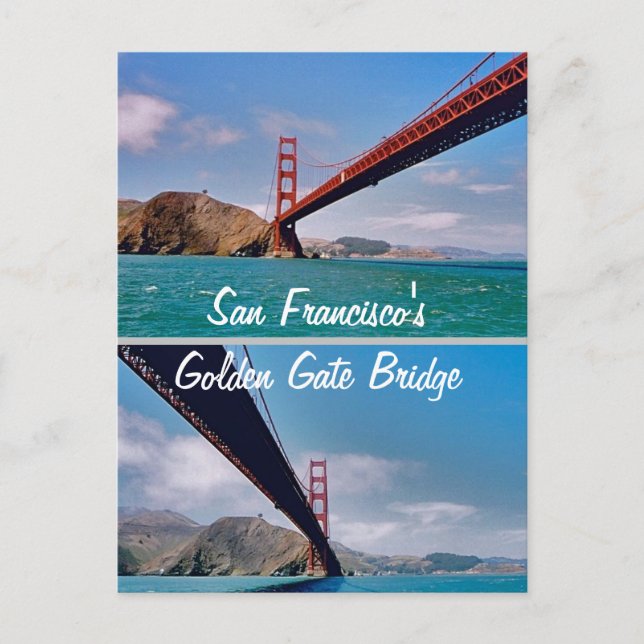 San Francisco's Golden Grind Bridge-vykort Vykort (Framsida)