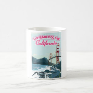 San Fransisco Bay resor affisch Kaffemugg