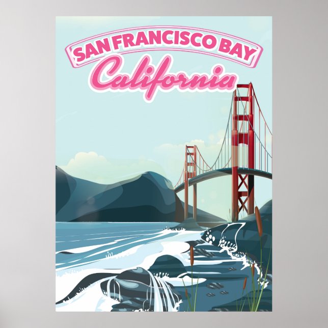 San Fransisco Bay-resoraffisch Poster (Framsidan)