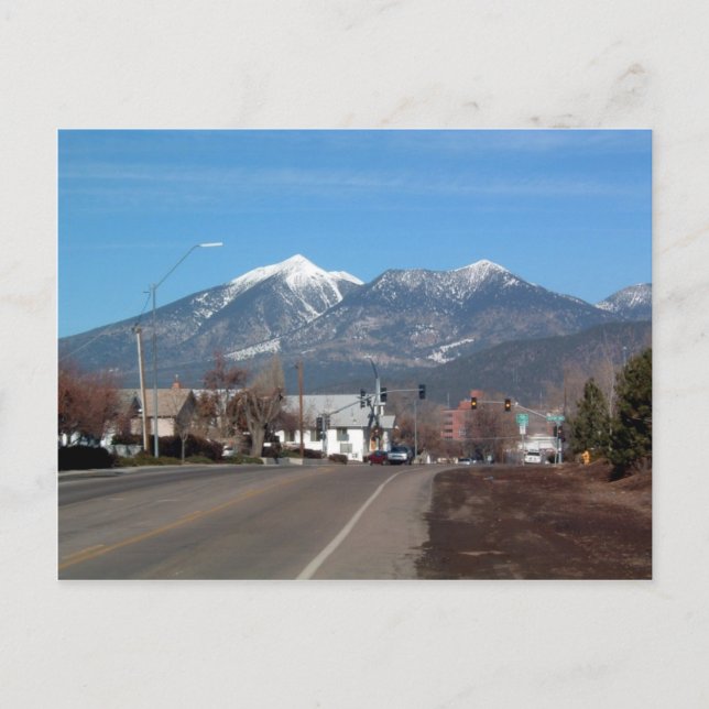 San Fransisco-bergen Tittar över flaggpersonal Vykort (Framsida)