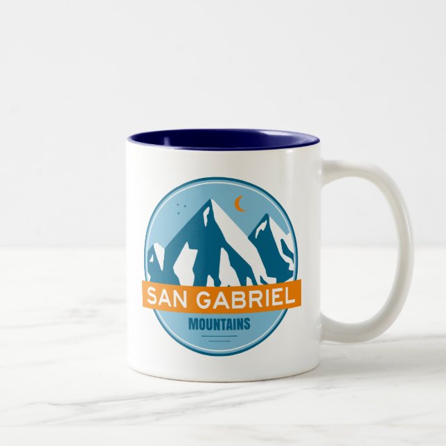 San Gabriel Mountains California Två-Tonad Mugg (Höger)