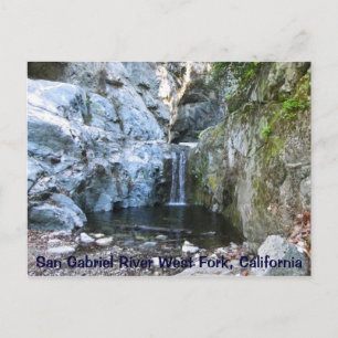 San Gabriel River Väster Fork Postcard! Vykort