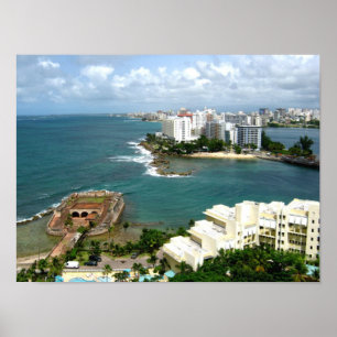 San Geronimo och Condado, Puerto Rico Poster