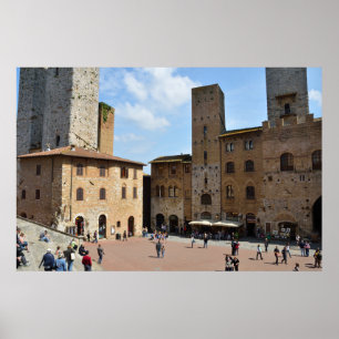 San Gimignano, italien Poster