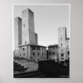 San Gimignano Torn Poster