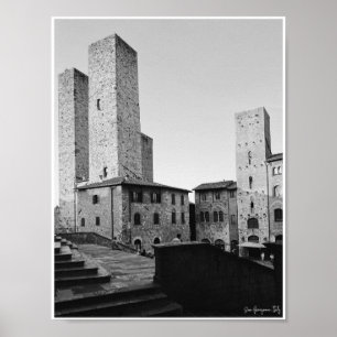 San Gimignano Torn Poster