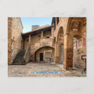 San Gimignano, Toscana, Italien Vykort