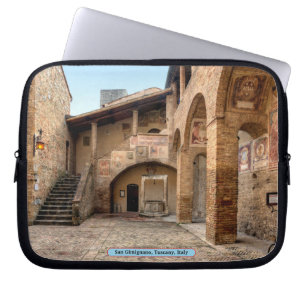 San Gimignano, Toskana, Italien Laptop Fodral