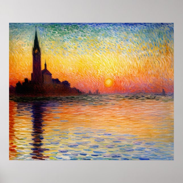 San Giorgio Maggiore i Dusk Poster (Framsidan)