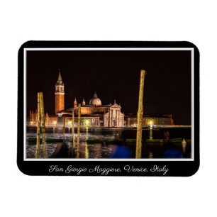 San Giorgio Maggiore i Night, Venedig, Italien Magnet