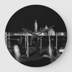 San Giorgio Maggiore kyrka, gondoler i Venedig Stor Klocka